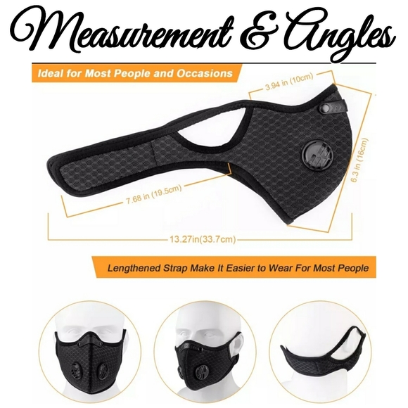 1Set Dual Breathing Valve Neoprene Face mask Vents - Picture 12 of 12